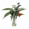 Rogue Australiana Wattle Flower Mix-Milk Bottle Red & Clear 26 X 26 X 29 Cm 2 Rogue Australiana Wattle Flower Mix-Milk Bottle Red & Clear 26 X 26 X 29 Cm -Bed Linen store SP 638340