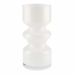 Linen House 25cm Vase Leon White