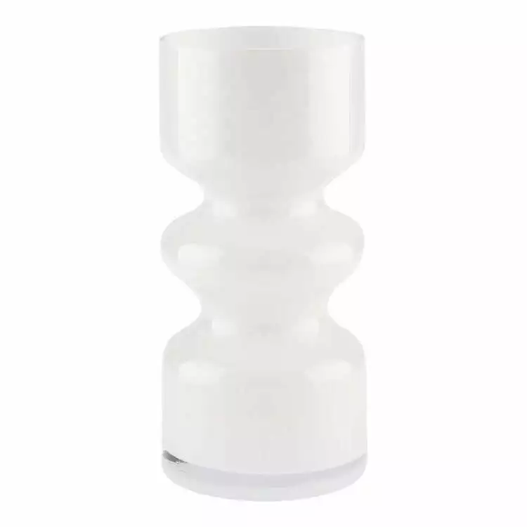 Linen House 25cm Vase Leon White 3 Linen House 25cm Vase Leon White