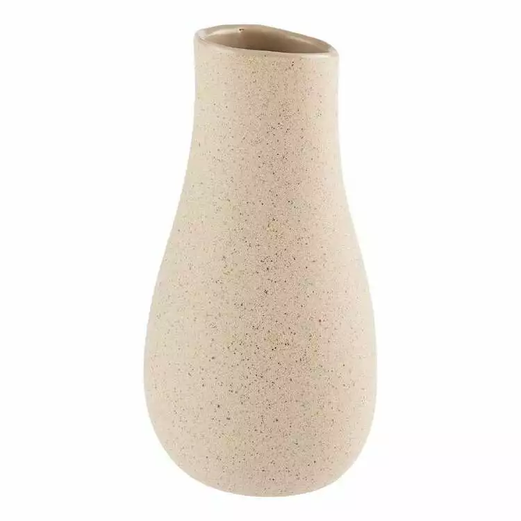 Linen House 19cm Vase Rowan Shell 3 Linen House 19cm Vase Rowan Shell