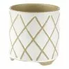 Linen House 16cm Planter Pot Estrada White 1 Linen House 16cm Planter Pot Estrada White -Bed Linen store SP 638440
