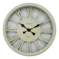 Maine & Crawford Hammersmith Clock White 52 X 52 X 6 Cm